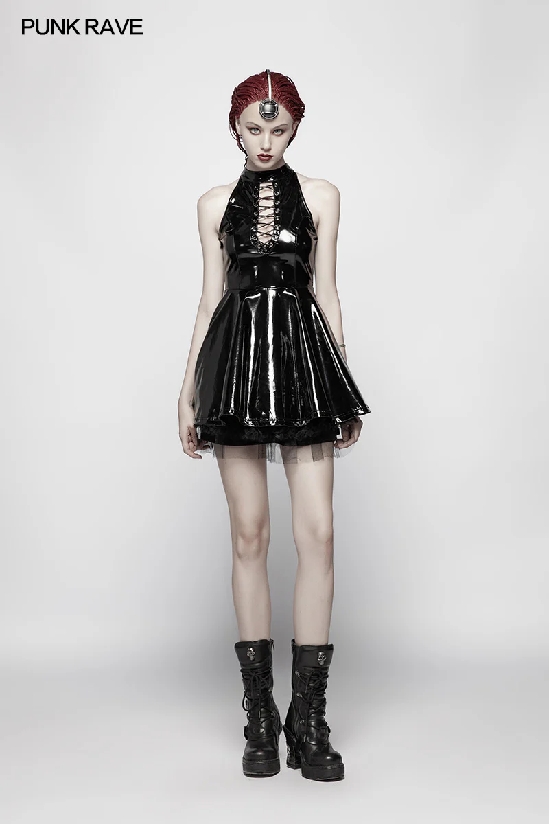 Sexy Punk Midnight Seduction Sleeveless Miniskirt - Image 4