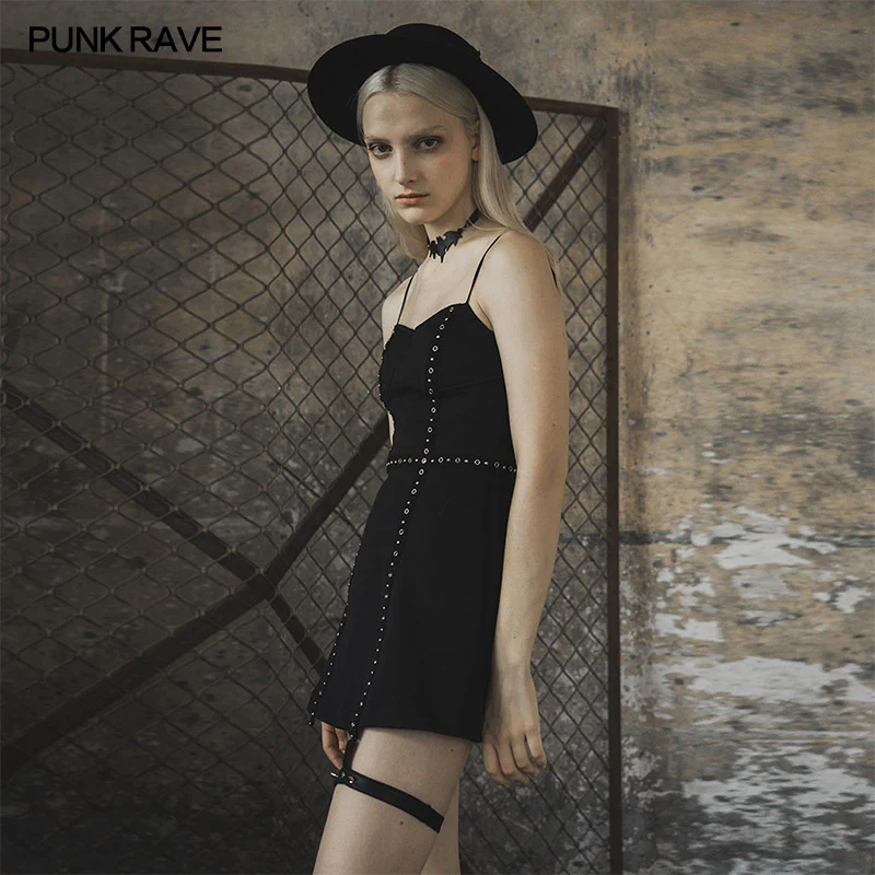 Sexy punk street slip dress - Image 3