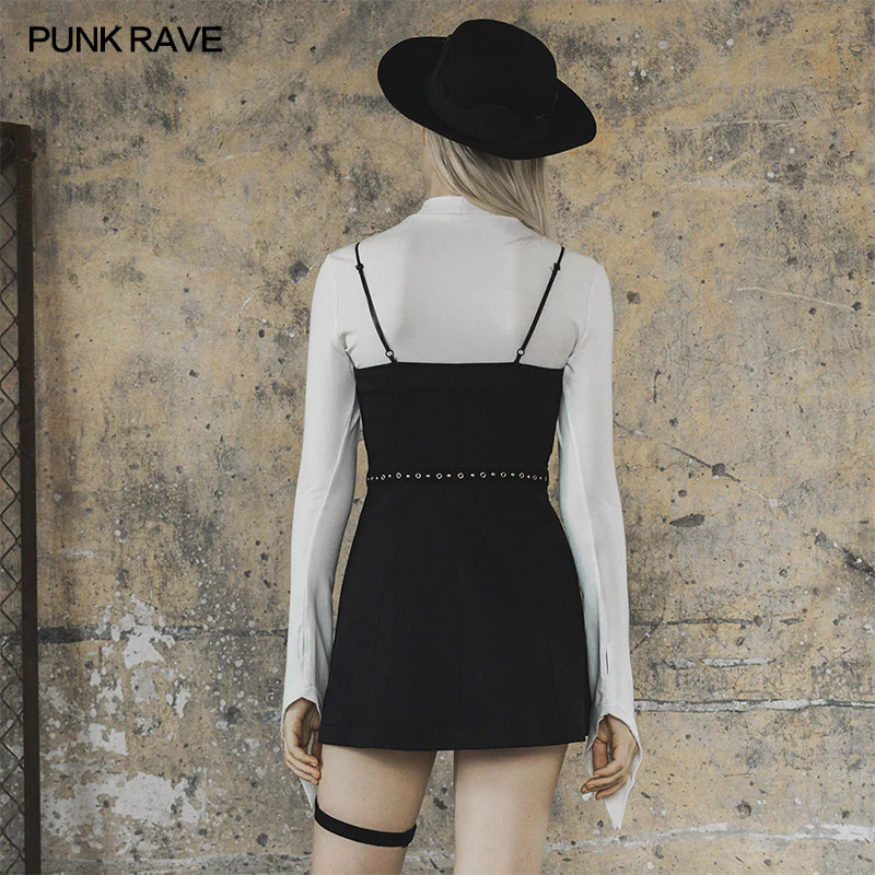 Sexy punk street slip dress - Image 4