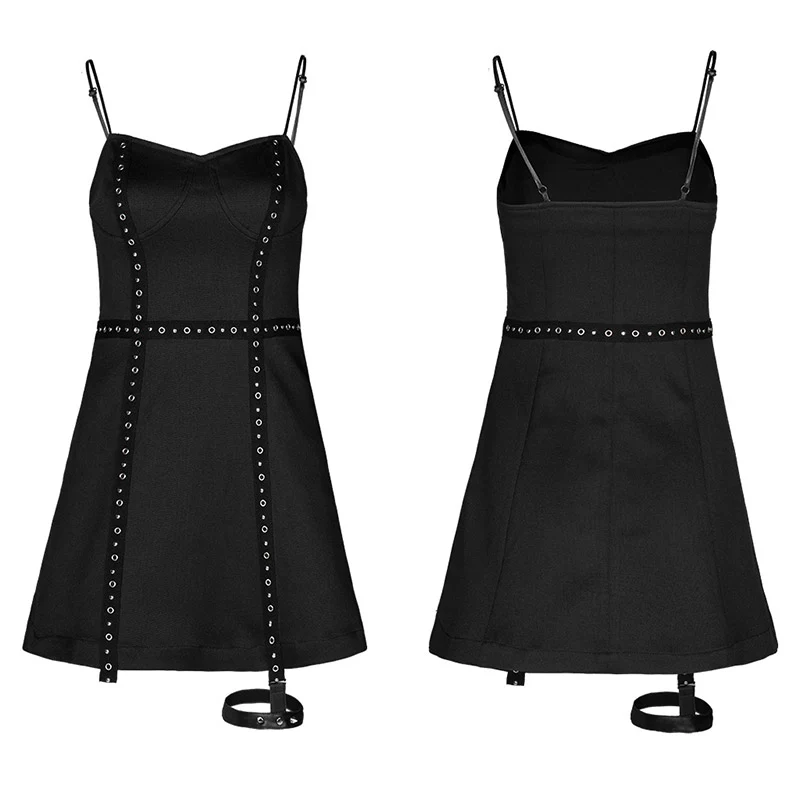 Sexy punk street slip dress - Image 5