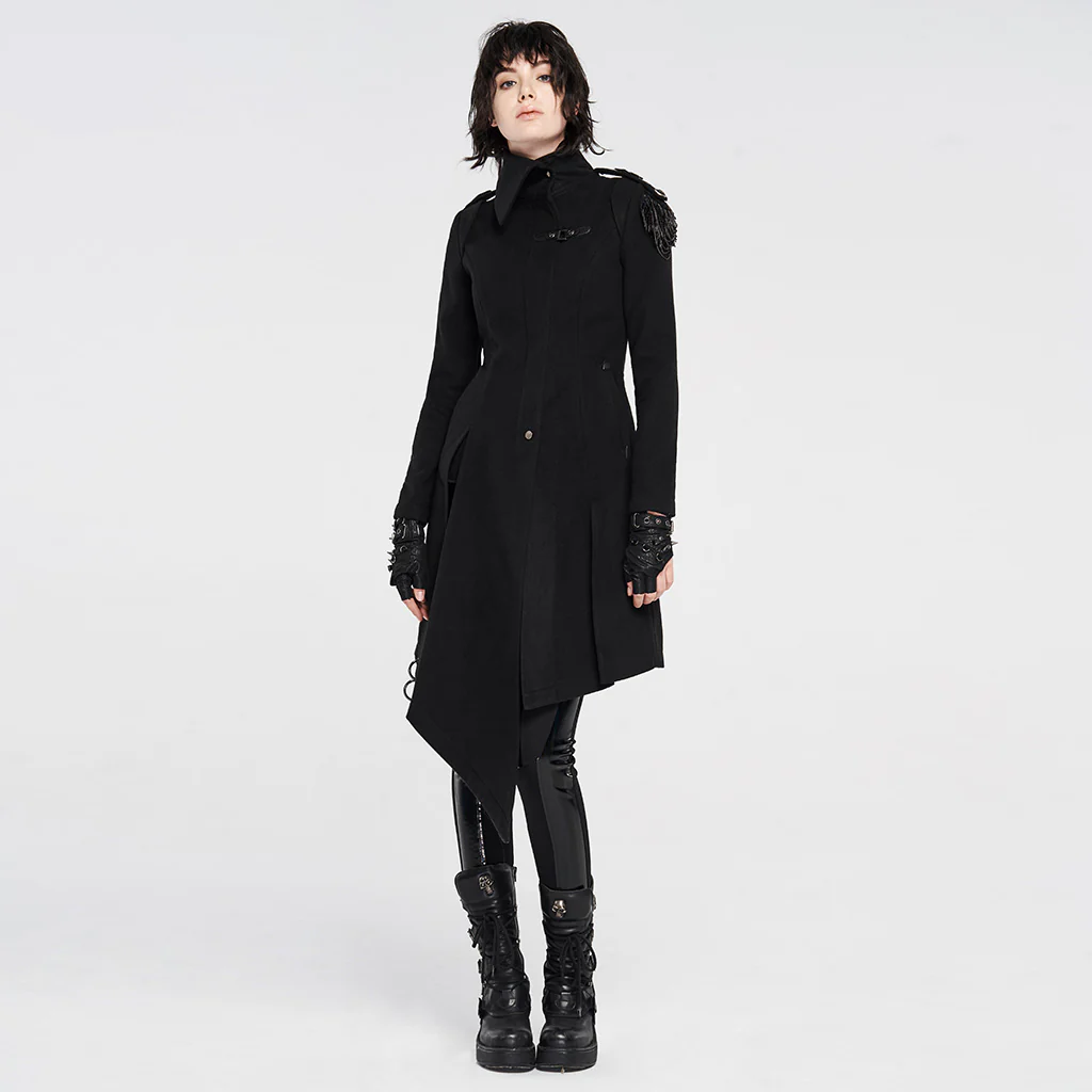 Simple Military Uniform Woolen Coat - Image 4