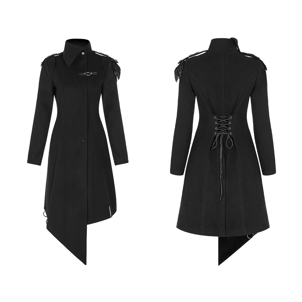 Simple Military Uniform Woolen Coat - Image 5