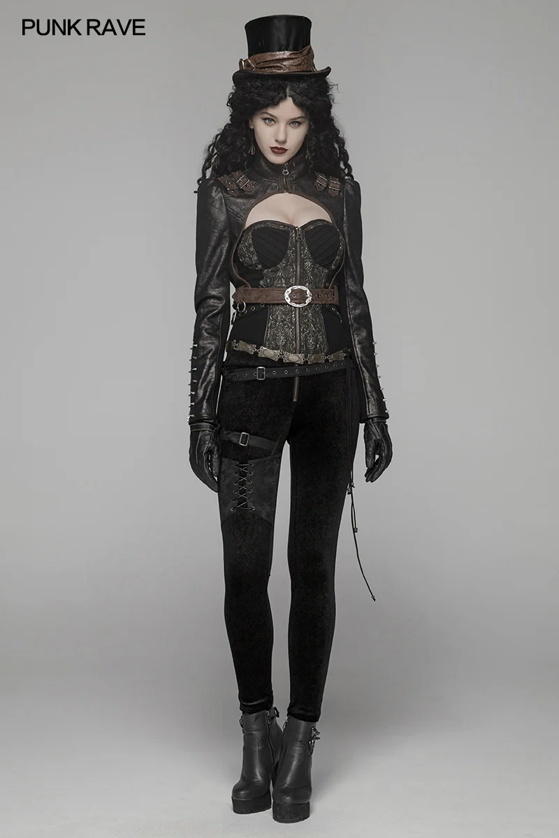 Steam Punk Leggings Women Personalized Pants - Image 6