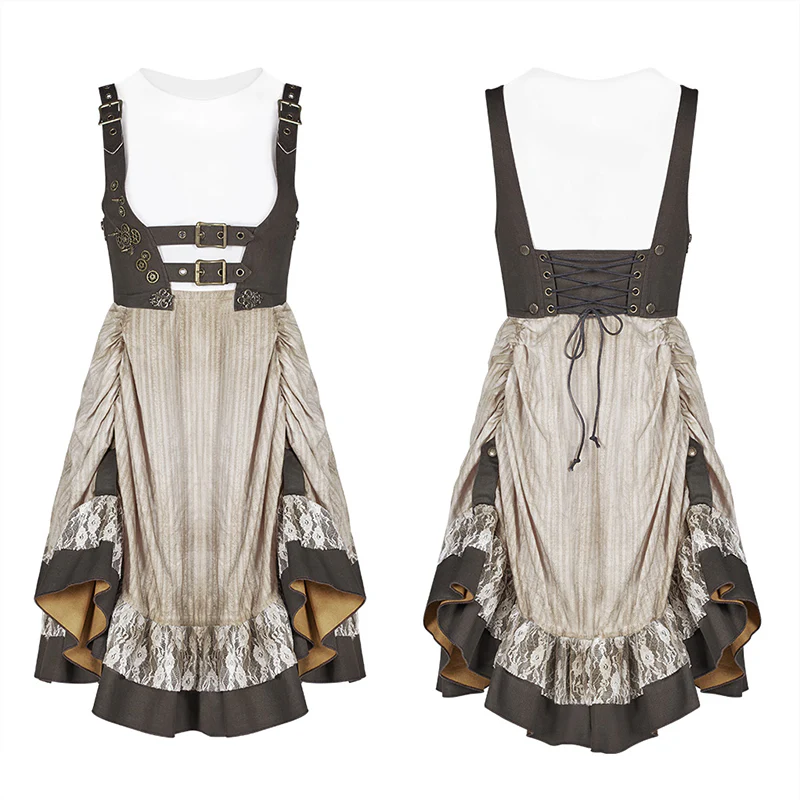 Steam Punk Lolita Dress With Lace-up Back - Image 10