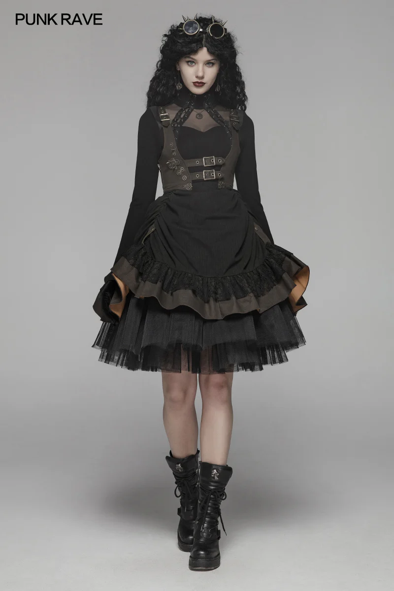 Steam Punk Lolita Dress With Lace-up Back - Image 6
