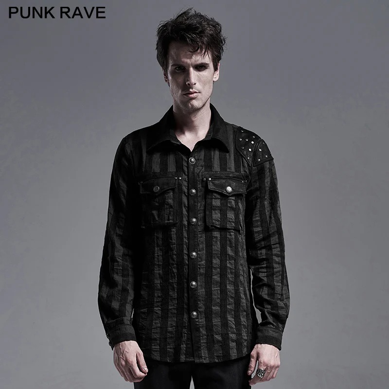Steampunk striped shirt