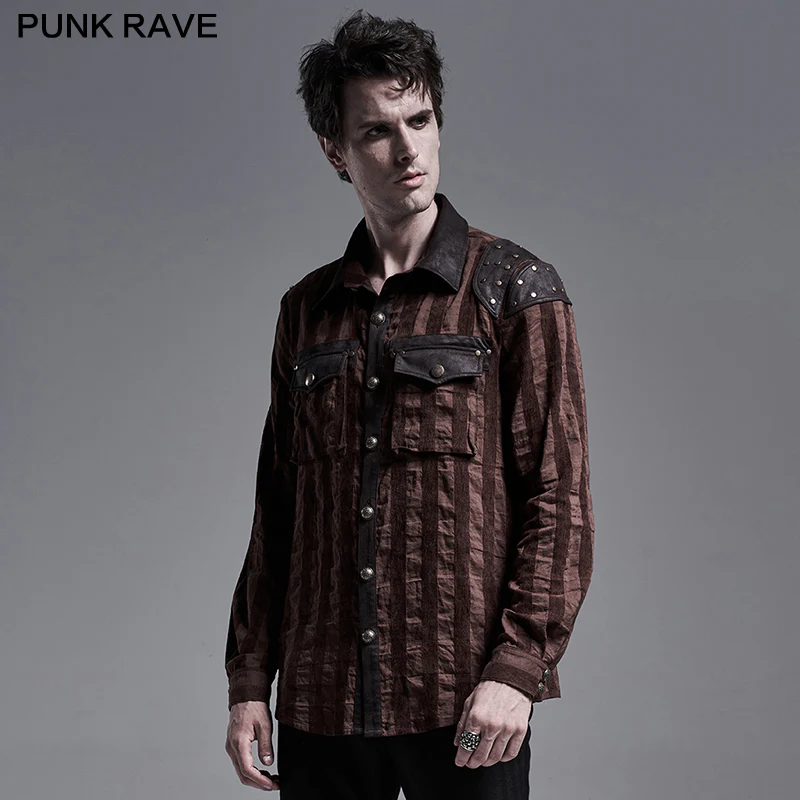 Steampunk striped shirt - Image 7