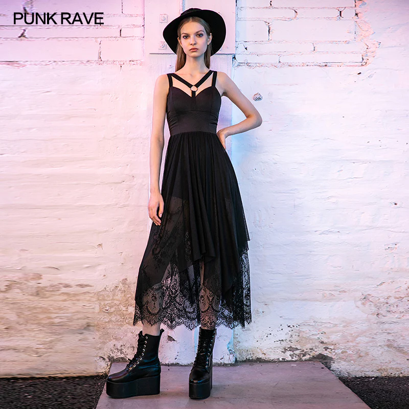 Strap decorative lace dress - Image 2