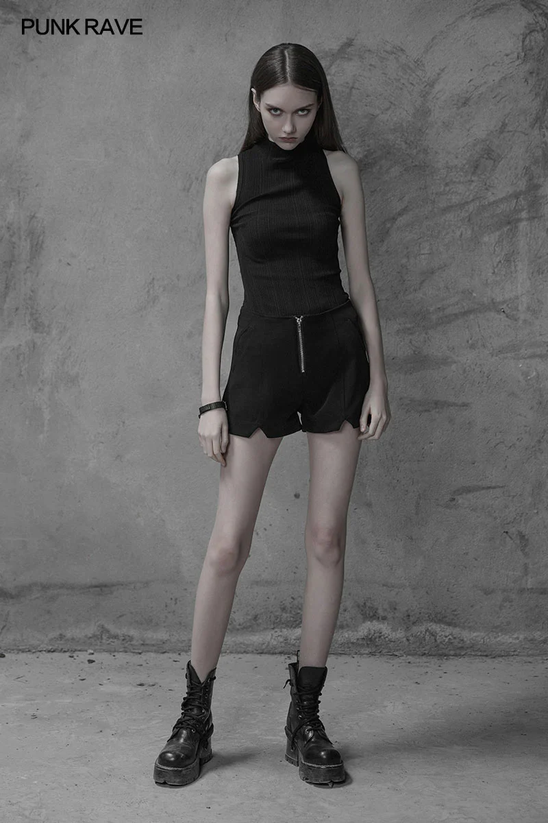 Womens Sexy Cross Thin Roping Ice Silk Knitted Punk Vest - Image 6